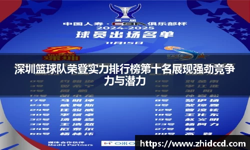 深圳篮球队荣登实力排行榜第十名展现强劲竞争力与潜力